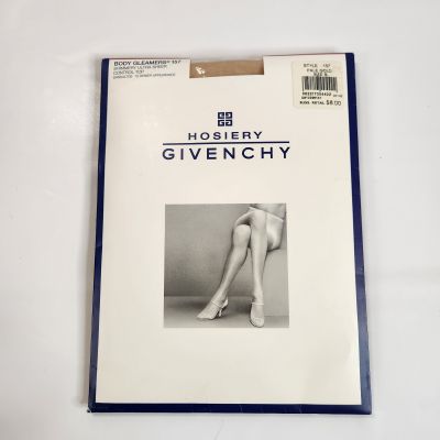 Givenchy Body Gleamers Shimmery Ultra Sheer PantyHose 157 Size B Pale Gold